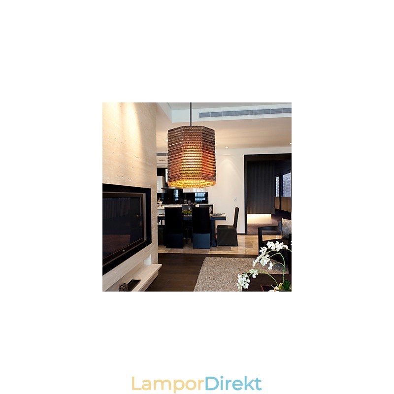 Pendellampa 1 Ljus Modernt Tygmaterial