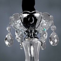 Elegant Kristallkrona Med 6 Lampor
