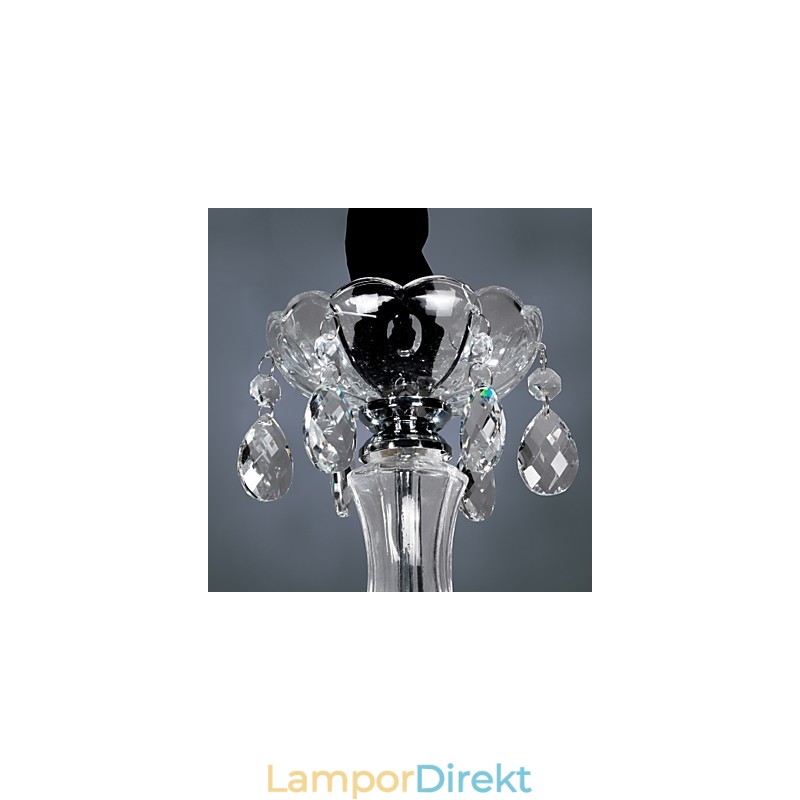Elegant Kristallkrona Med 6 Lampor