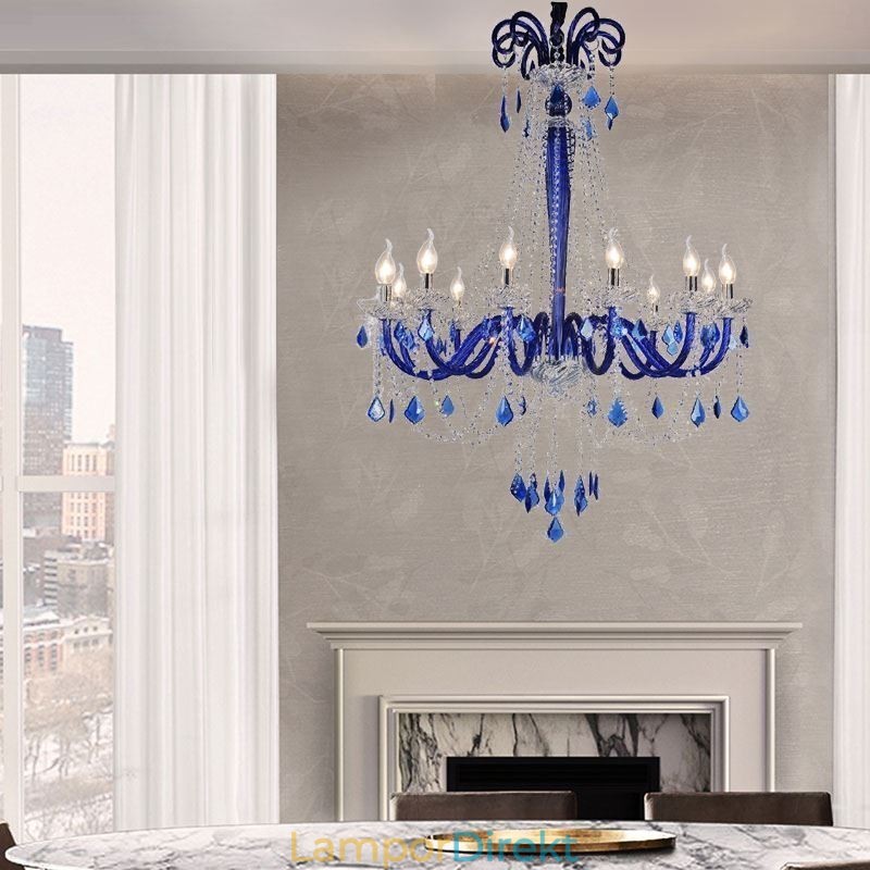 Europeisk Kristallkrona Elegant Taklampa