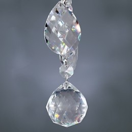 Elegant Kristallkrona Med 6 Lampor