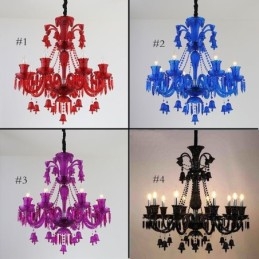Crystal Ceiling Light Europeiska Ljuskrona Ring Bells Hängande Ljus