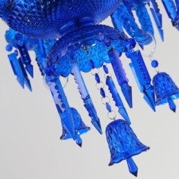Crystal Ceiling Light Europeiska Ljuskrona Ring Bells Hängande Ljus
