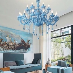Elegant Kristallkrona Europeisk Stor Taklampa