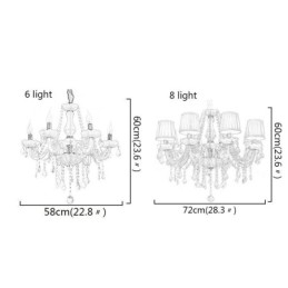Creative Crystal Chandelier European Elegant Pendel Light