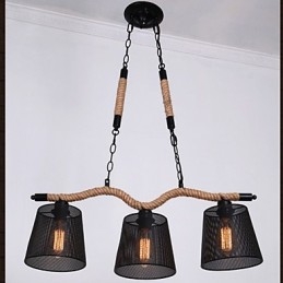 Retro Kreativa Tre Pastorala Huvuden Rep Ljuskrona