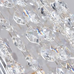 Modern Kristallkrona Lyxtrappa Kristalltaklampa Med 19 Lampor