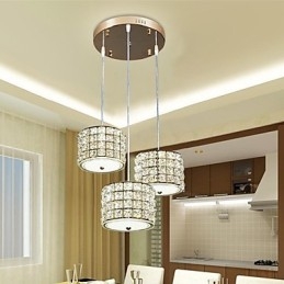 Single 3 Light Crystal Pendel Light Droplight