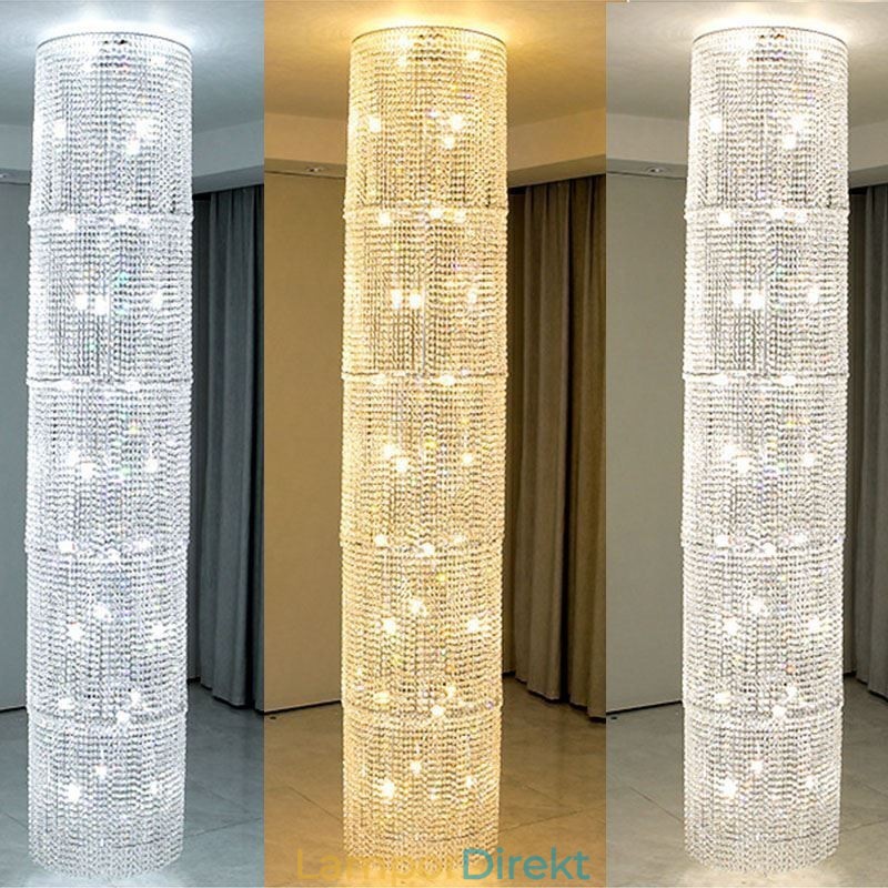 Lyxig Kristallkrona Modern Dekoration Taklampa Med 36 Lampor