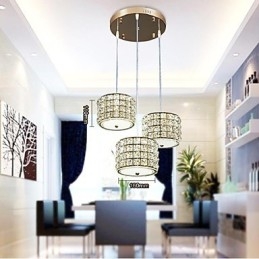 Single 3 Light Crystal Pendel Light Droplight