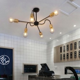 Samtida Creative Iron Pendel Light Spider Ljuskrona