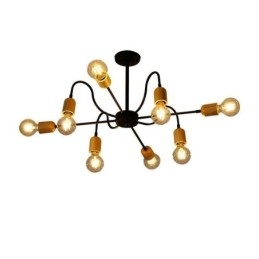 Samtida Creative Iron Pendel Light Spider Ljuskrona