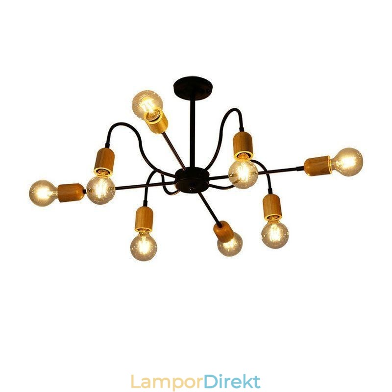 Samtida Creative Iron Pendel Light Spider Ljuskrona