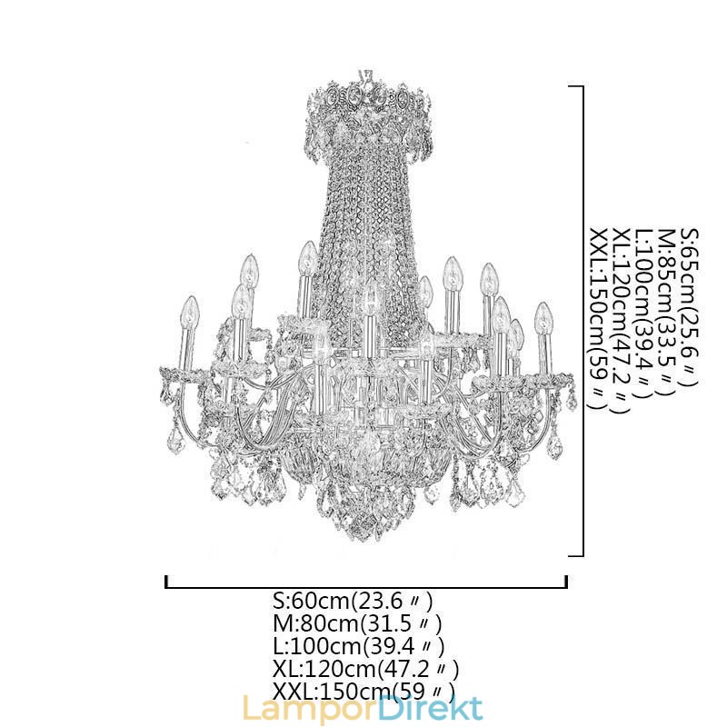 Europeisk Lyx Kristallkrona Duplex Stair Pendellampa