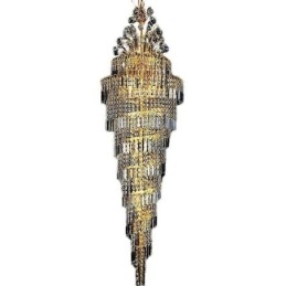 Elegant Crystal Empire Ljuskrona Europeiska Lyxiga Långa Hänge