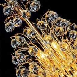 Elegant Crystal Empire Ljuskrona Europeiska Lyxiga Långa Hänge