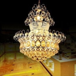 Modern Guld Empire Ljuskrona Enkel Kristall Hänglampa