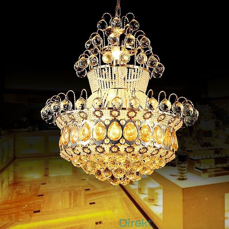 Modern Guld Empire Ljuskrona Enkel Kristall Hänglampa