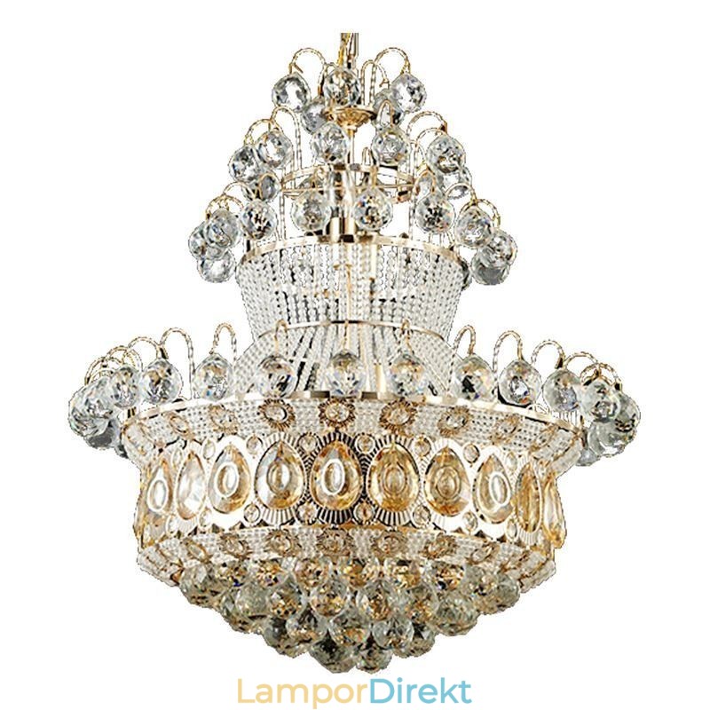 Modern Guld Empire Ljuskrona Enkel Kristall Hänglampa