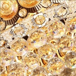 Modern Guld Empire Ljuskrona Enkel Kristall Hänglampa
