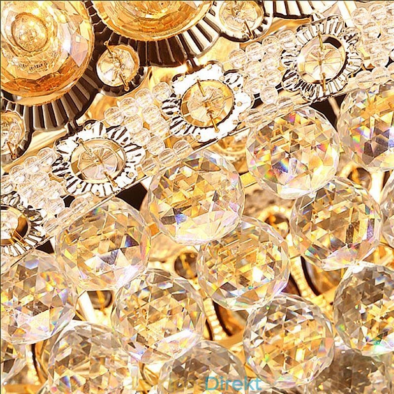Modern Guld Empire Ljuskrona Enkel Kristall Hänglampa