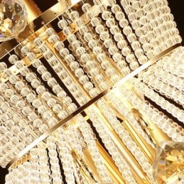 Modern Guld Empire Ljuskrona Enkel Kristall Hänglampa
