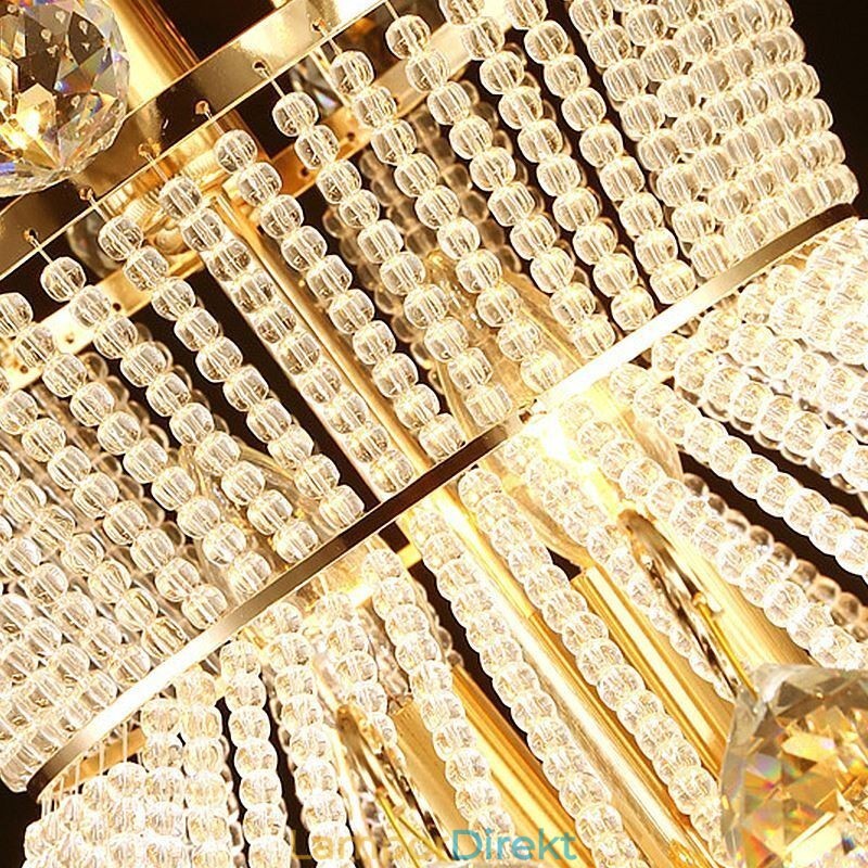 Modern Guld Empire Ljuskrona Enkel Kristall Hänglampa
