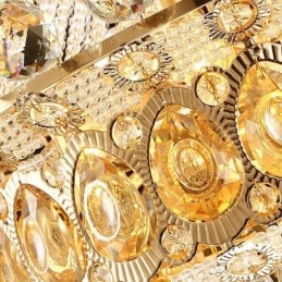 Modern Guld Empire Ljuskrona Enkel Kristall Hänglampa