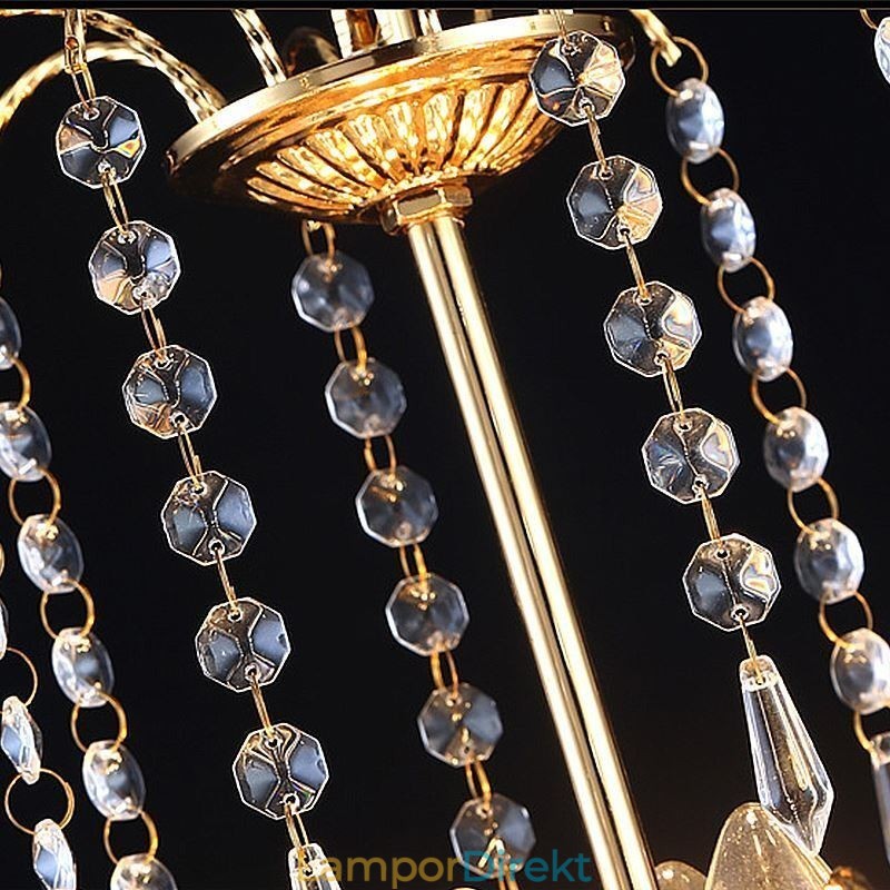 Lyxig Kristallkrona Modern Elegant Pendellampa