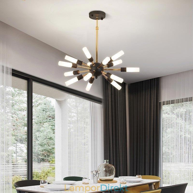 Nordic Pendel Light Creative Rund Ljuskrona Lampa