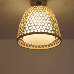 Bambu Semi Flush Mount Creative Round Taklampa Vestibulbelysning