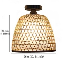 Bambu Semi Flush Mount Creative Round Taklampa Vestibulbelysning