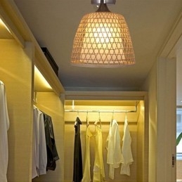 Bambu Semi Flush Mount Creative Round Taklampa Vestibulbelysning