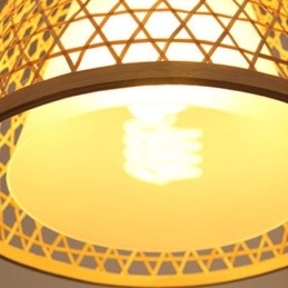 Bambu Semi Flush Mount Creative Round Taklampa Vestibulbelysning