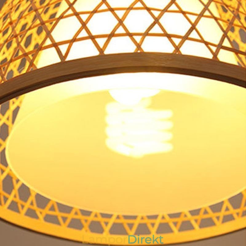 Bambu Semi Flush Mount Creative Round Taklampa Vestibulbelysning