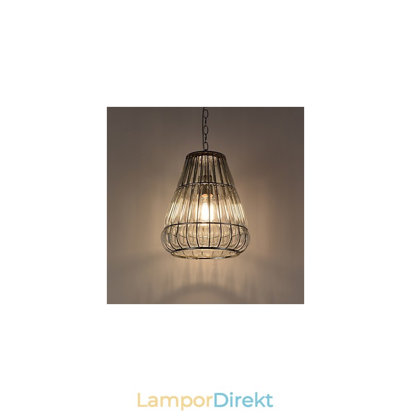 Modern Och Modern Ljuskrona I Kromglas