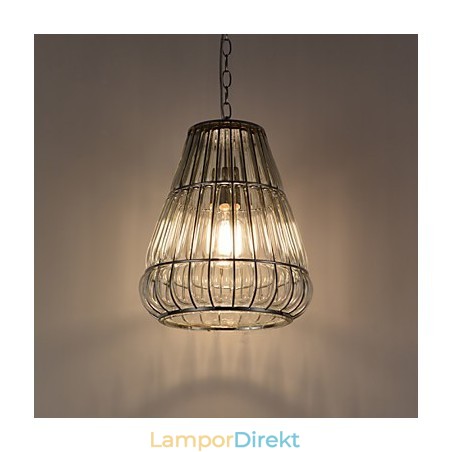 Modern Och Modern Ljuskrona I Kromglas