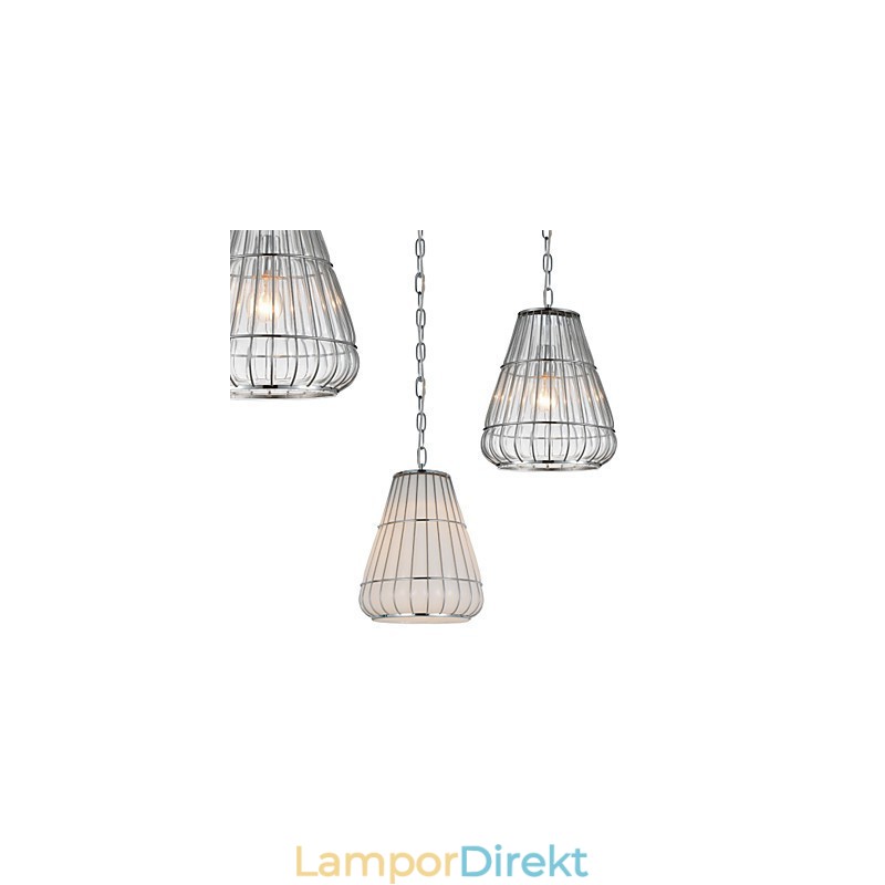 Modern Och Modern Ljuskrona I Kromglas