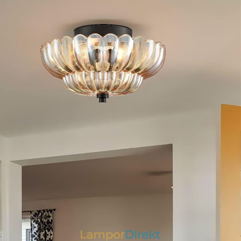Modern Simple Flush Mount Lotus Base Taklampa