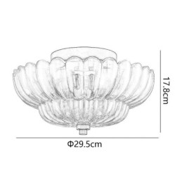 Modern Simple Flush Mount Lotus Base Taklampa