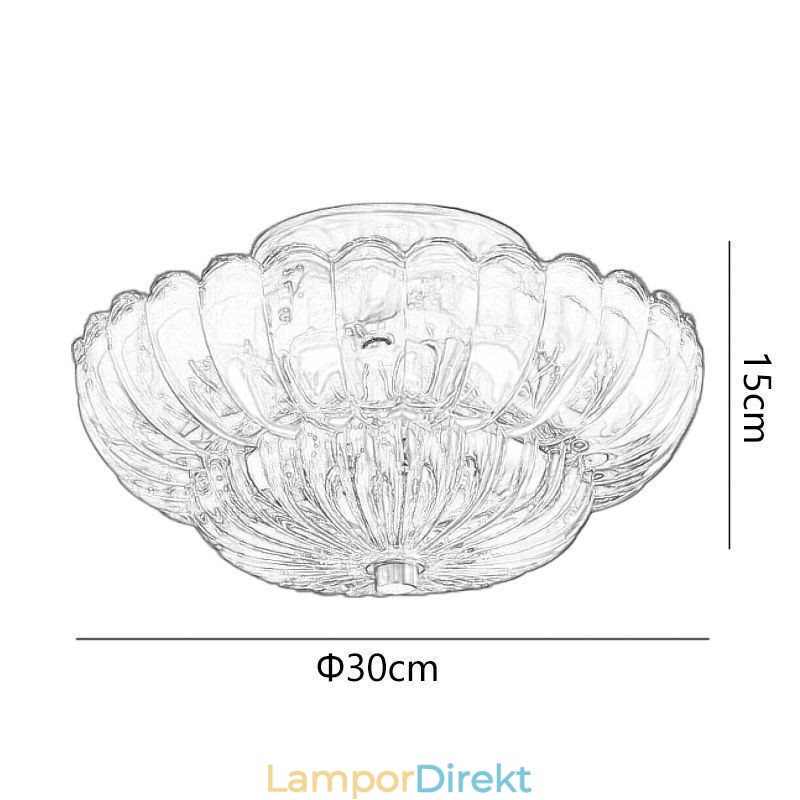 Modern Infälld Lotus Base Taklampa