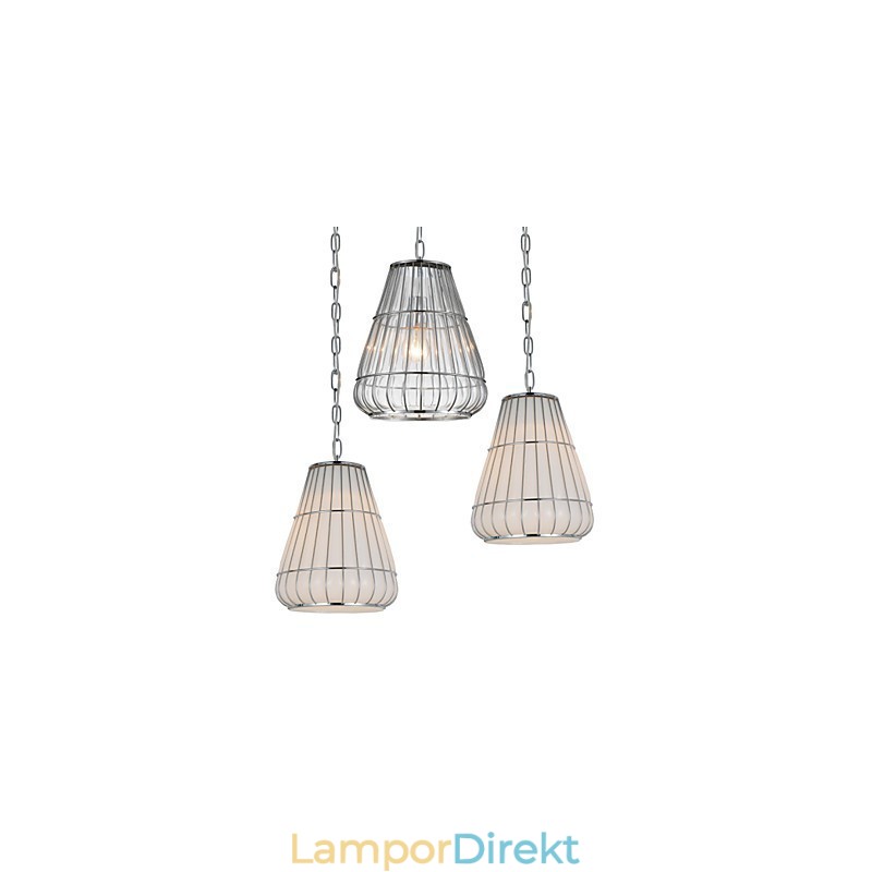 Modern Och Modern Ljuskrona I Kromglas