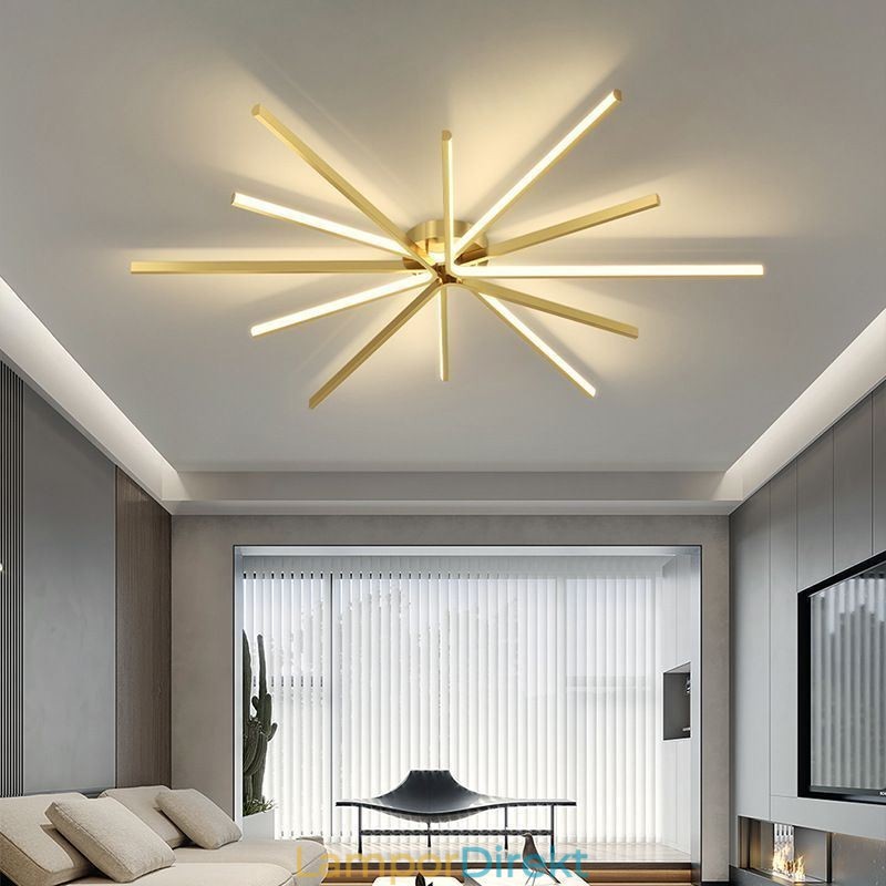 Flush Mount Modern Minimalist Fireworks Taklampa