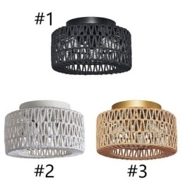 Country Style Flush Mount American Woven Cage Taklampa
