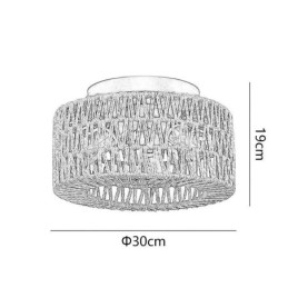 Country Style Flush Mount American Woven Cage Taklampa
