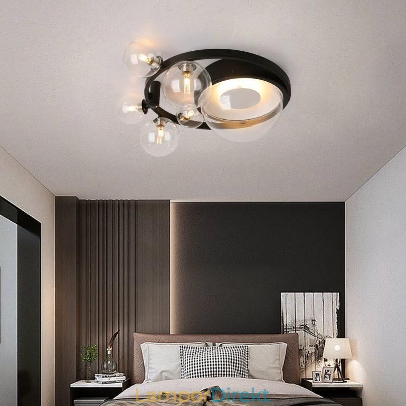 Flush Mount Modern Minimalistisk Dekorativ Taklampa I Glas