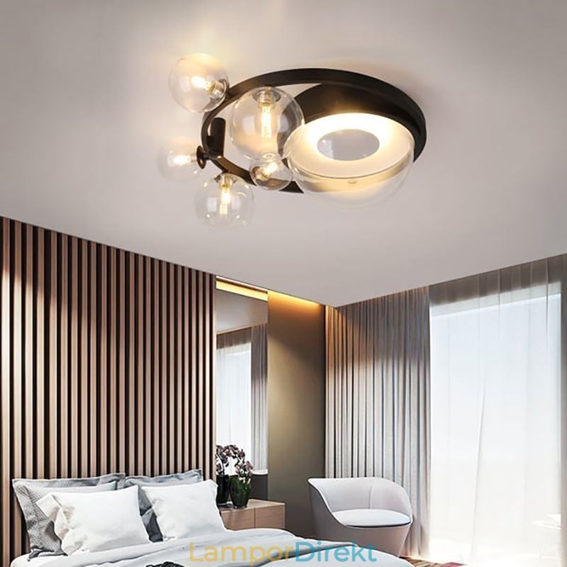 Flush Mount Modern Minimalistisk Dekorativ Taklampa I Glas