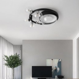 Flush Mount Modern Minimalistisk Dekorativ Taklampa I Glas