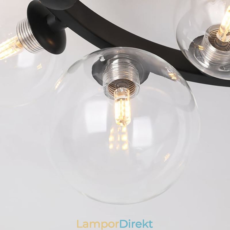 Flush Mount Modern Minimalistisk Dekorativ Taklampa I Glas