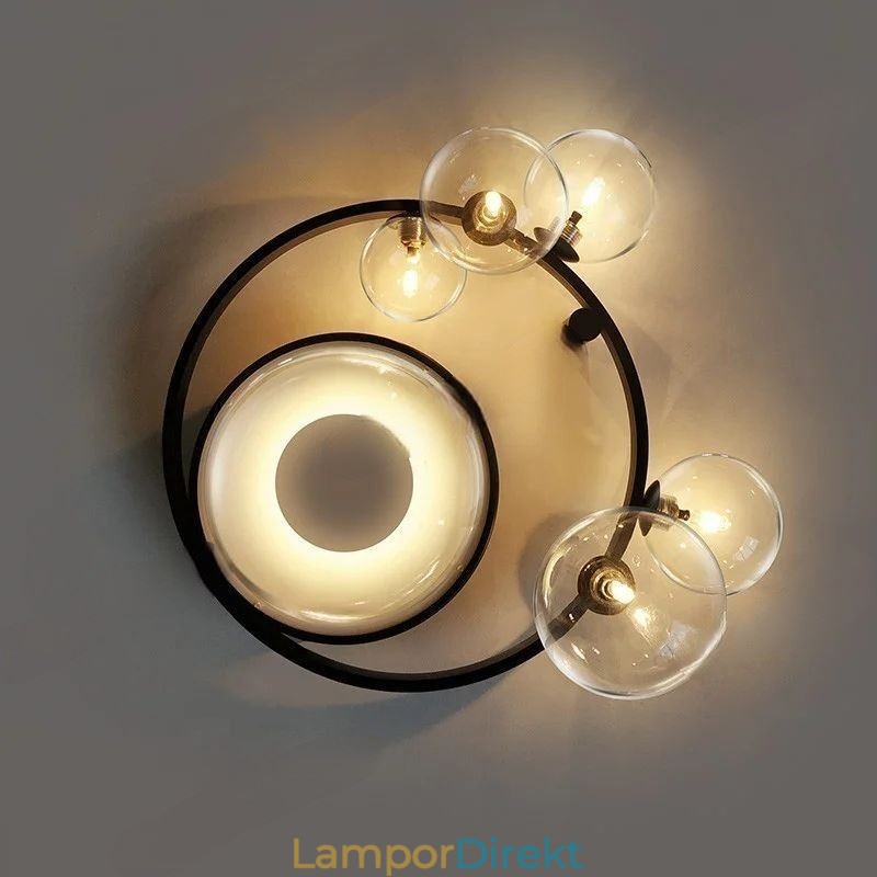 Flush Mount Modern Minimalistisk Dekorativ Taklampa I Glas